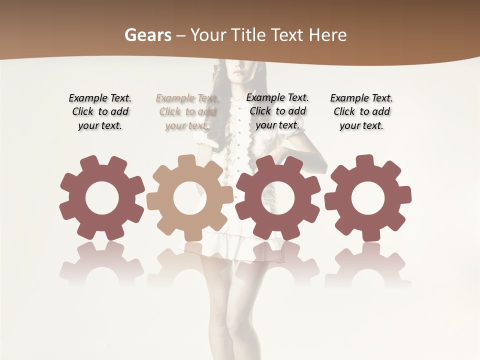 White Portrait Elegance PowerPoint Template