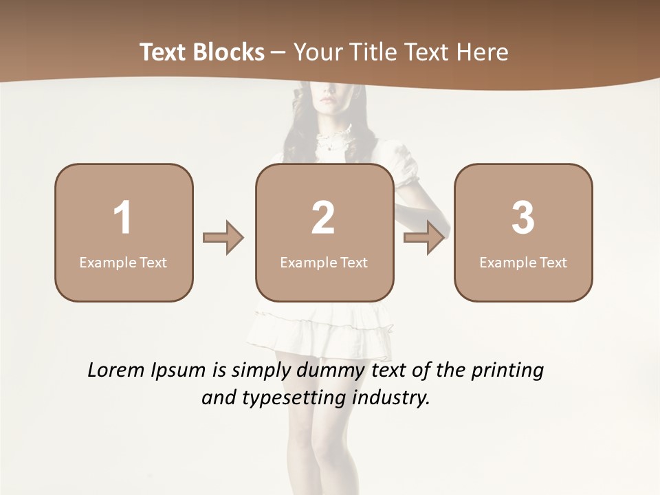 White Portrait Elegance PowerPoint Template