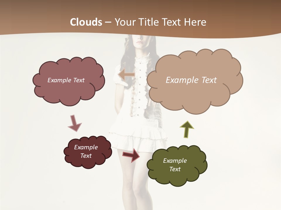 White Portrait Elegance PowerPoint Template