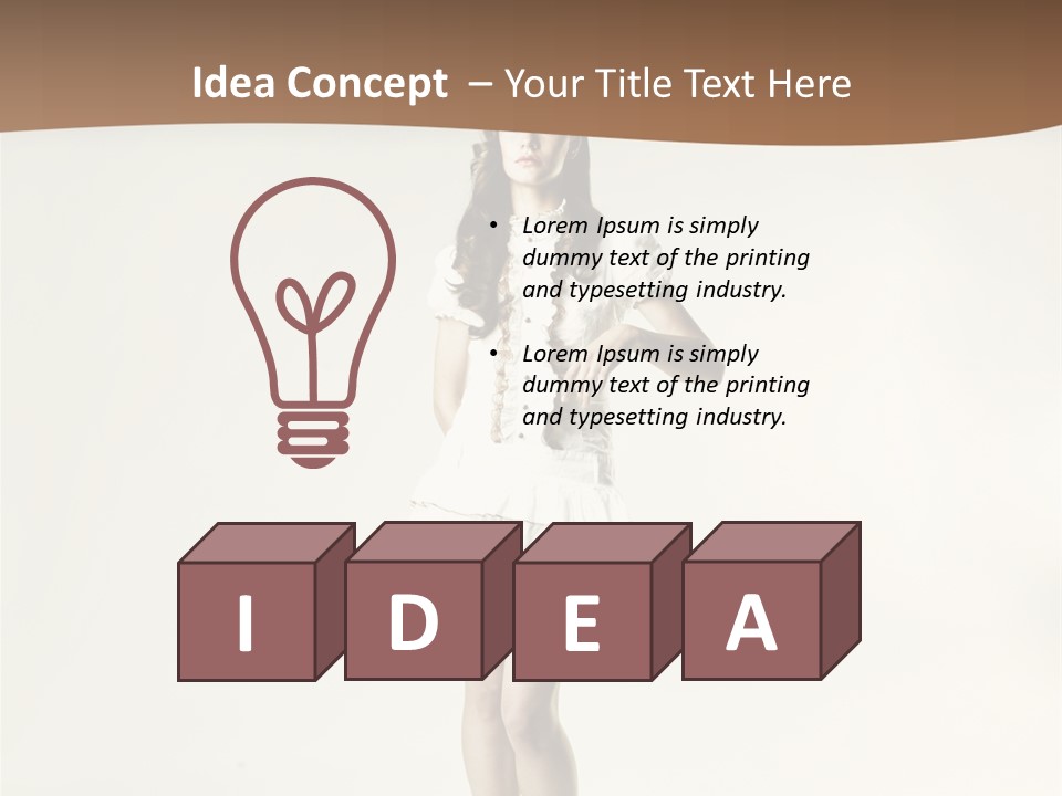 White Portrait Elegance PowerPoint Template