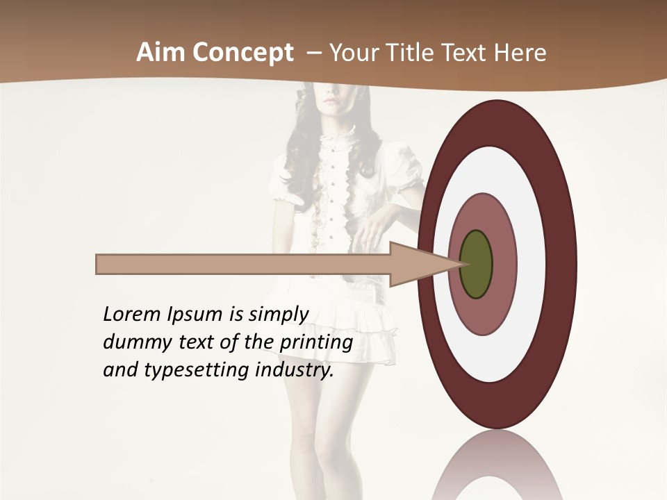 White Portrait Elegance PowerPoint Template