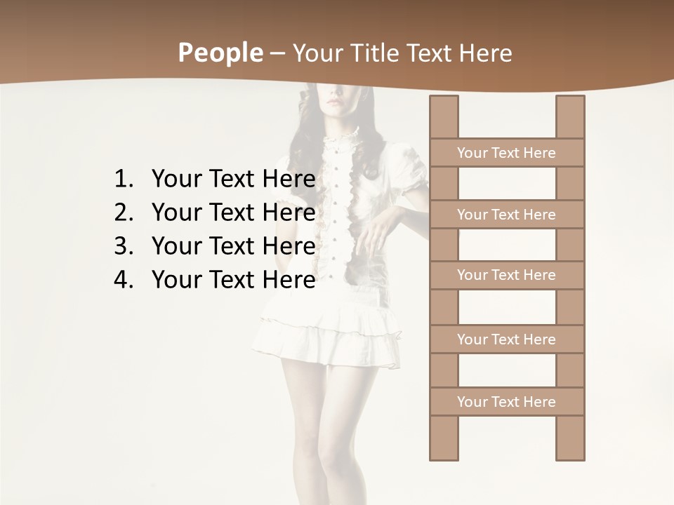 White Portrait Elegance PowerPoint Template