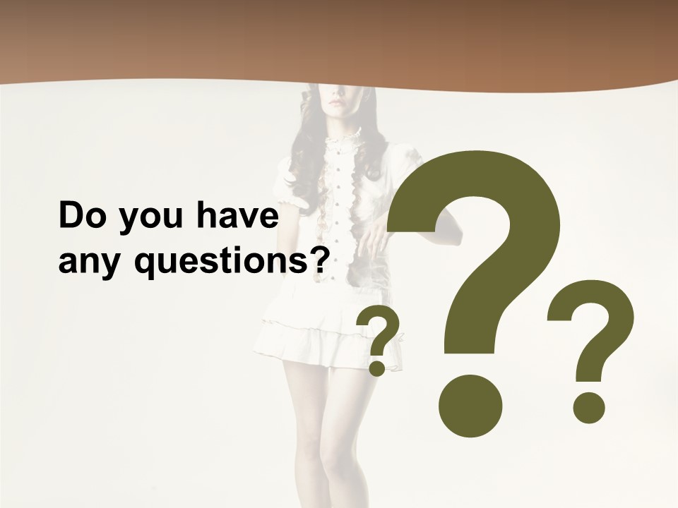 White Portrait Elegance PowerPoint Template