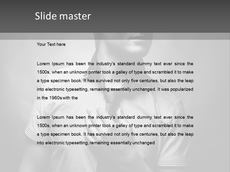 Male Background Single PowerPoint Template