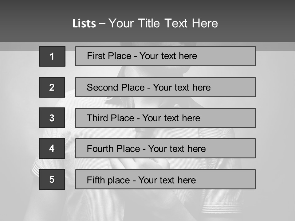 Male Background Single PowerPoint Template