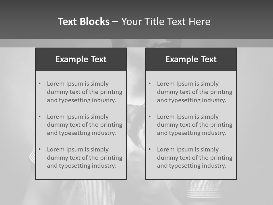 Male Background Single PowerPoint Template