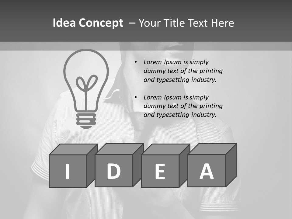 Male Background Single PowerPoint Template