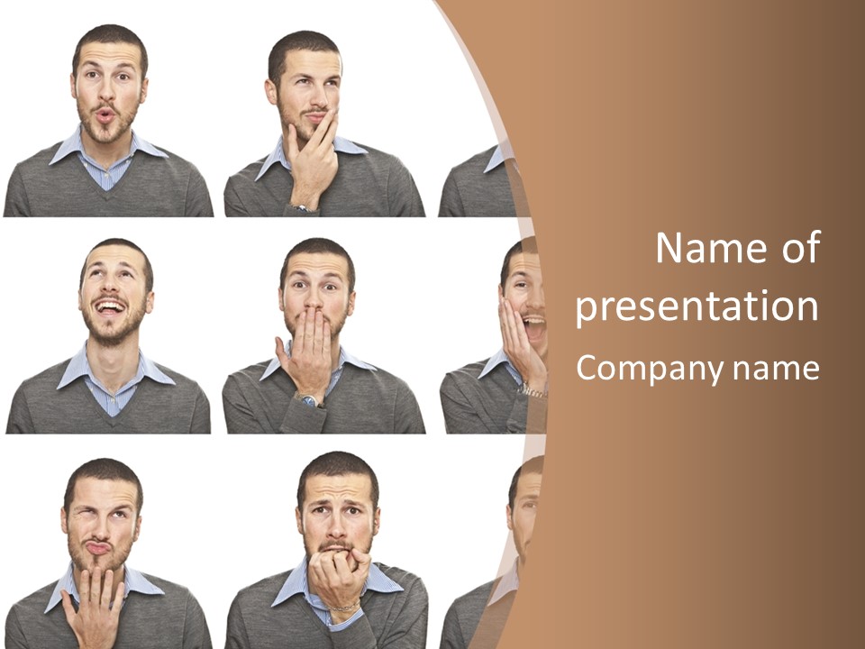 Surprise  Face PowerPoint Template