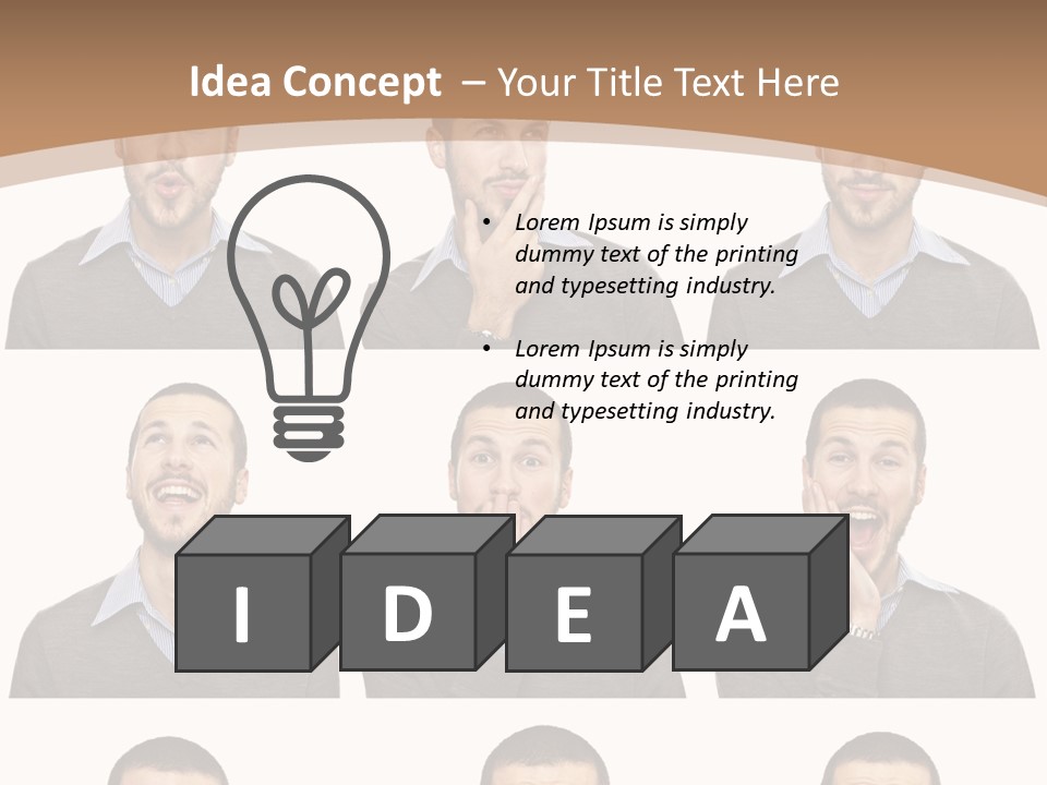 Surprise  Face PowerPoint Template