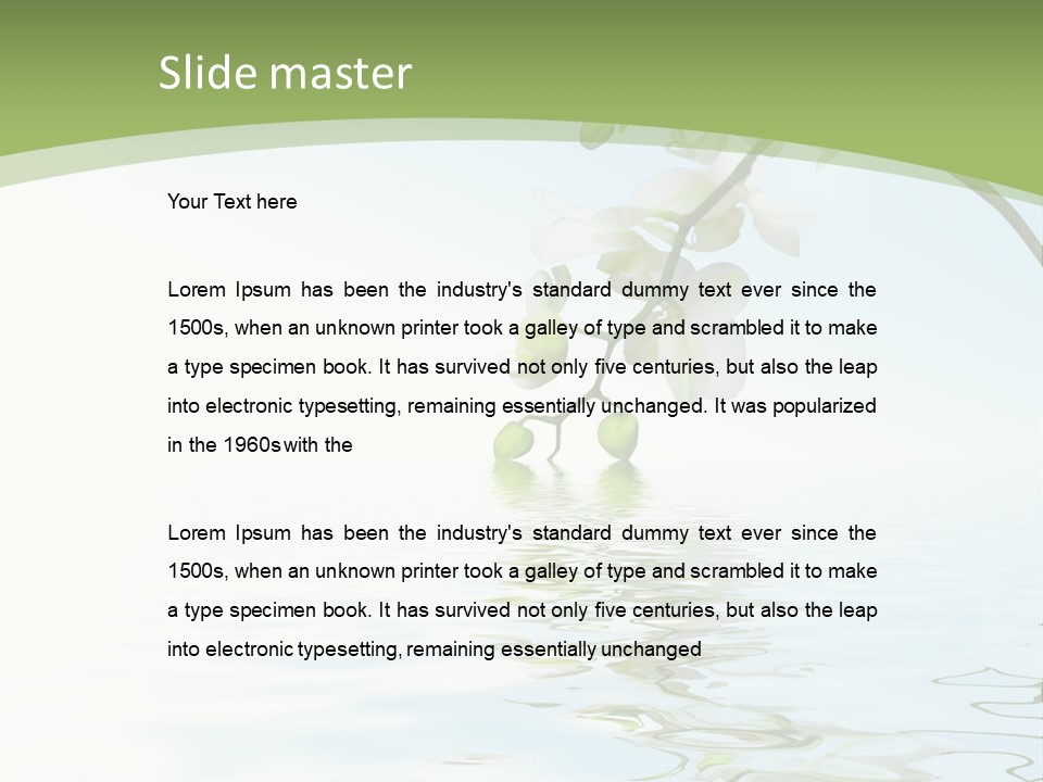 Simplicity Beauty Romantic PowerPoint Template
