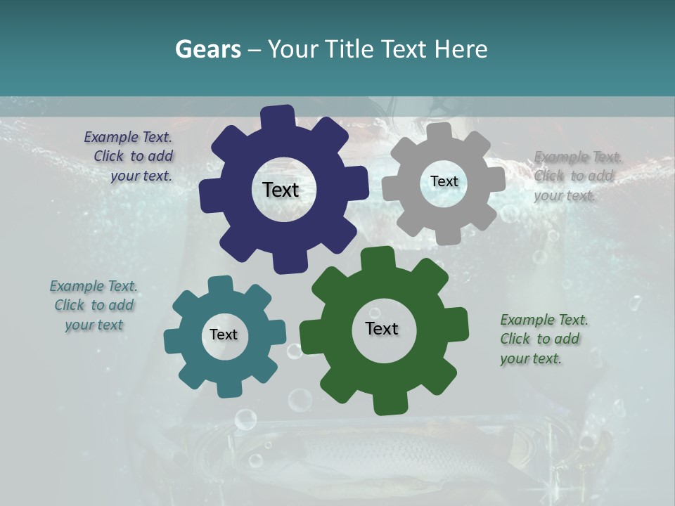 Teamwork Human Communication PowerPoint Template