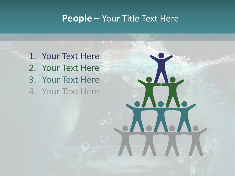 Teamwork Human Communication PowerPoint Template