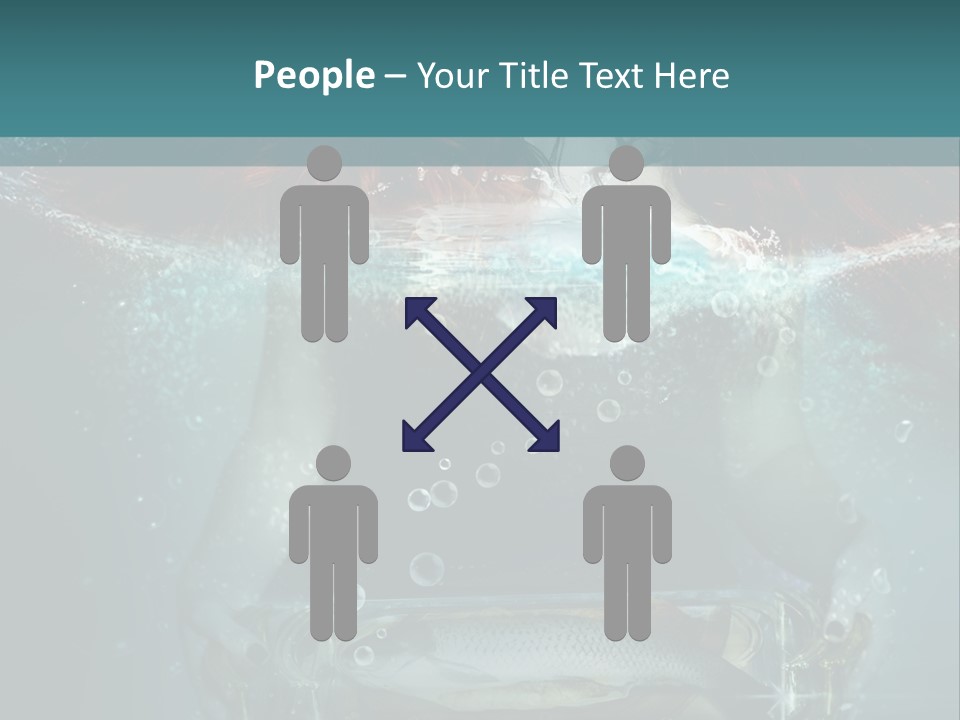 Teamwork Human Communication PowerPoint Template