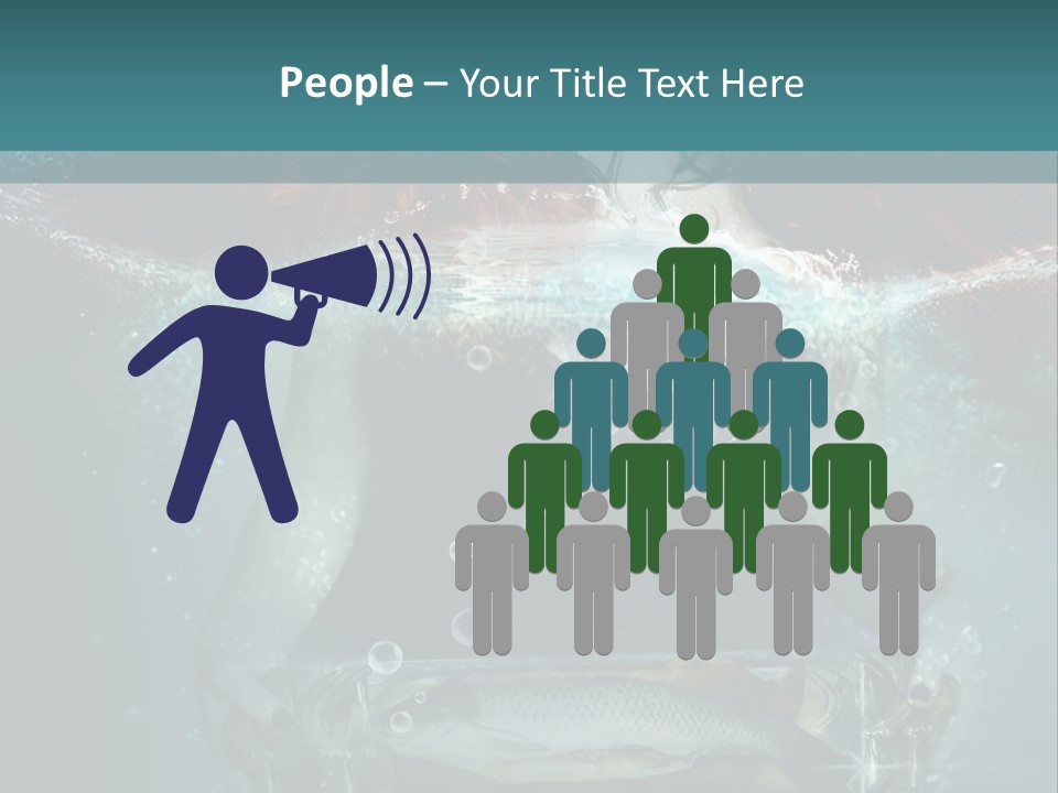 Teamwork Human Communication PowerPoint Template