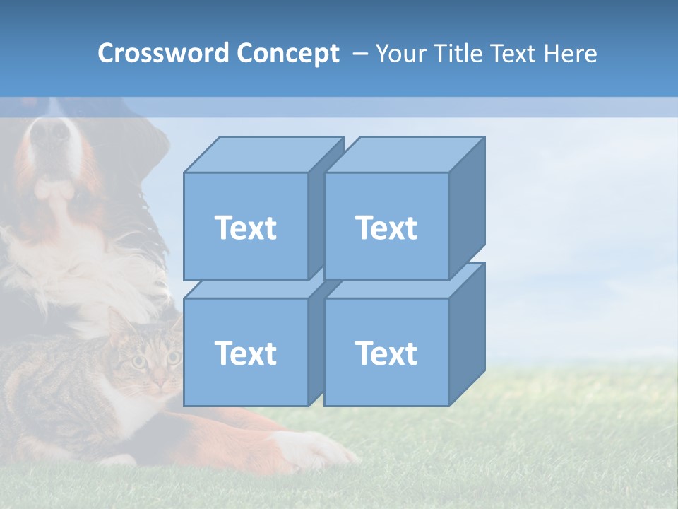 Cute Puppy Spring PowerPoint Template