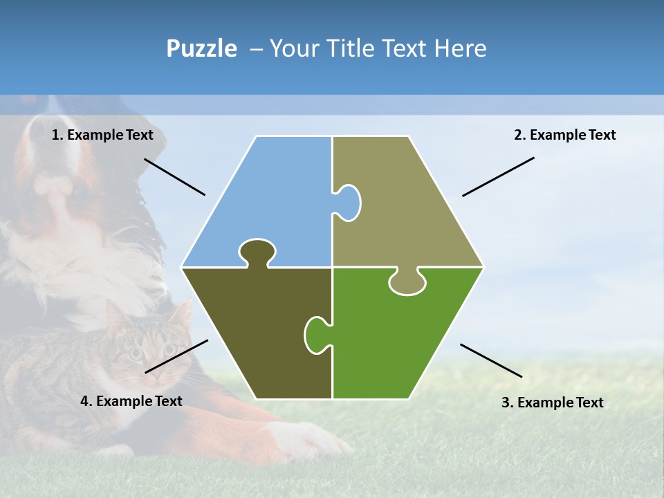 Cute Puppy Spring PowerPoint Template