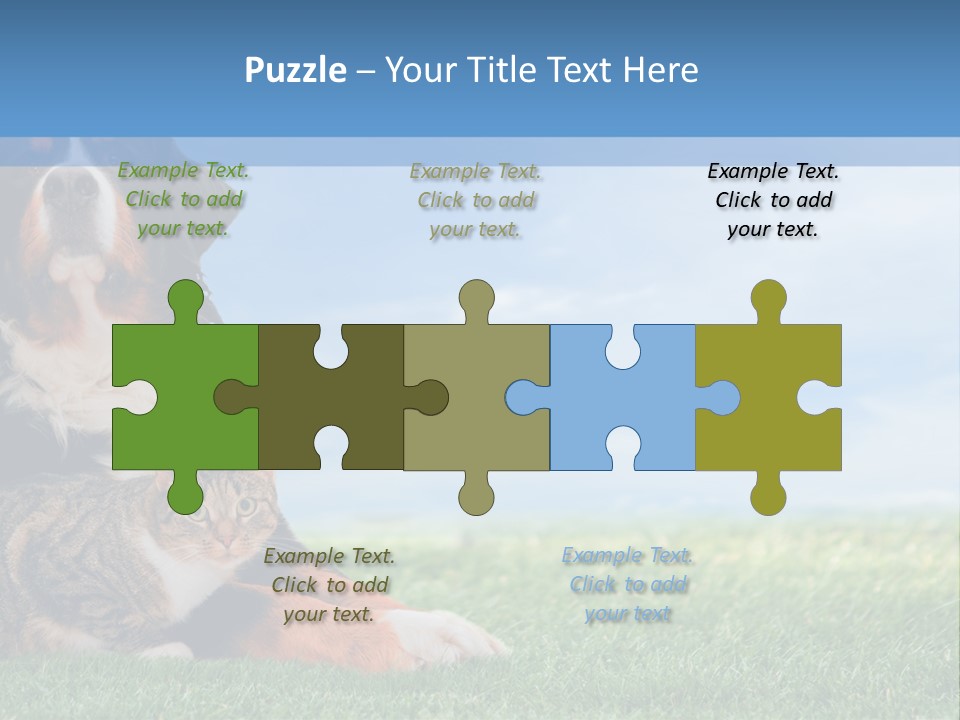 Cute Puppy Spring PowerPoint Template