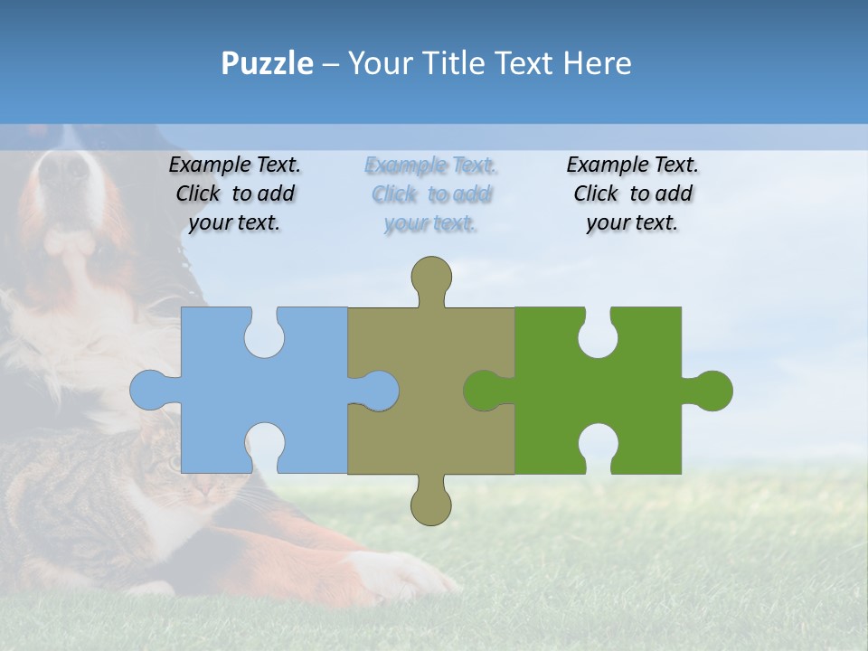 Cute Puppy Spring PowerPoint Template