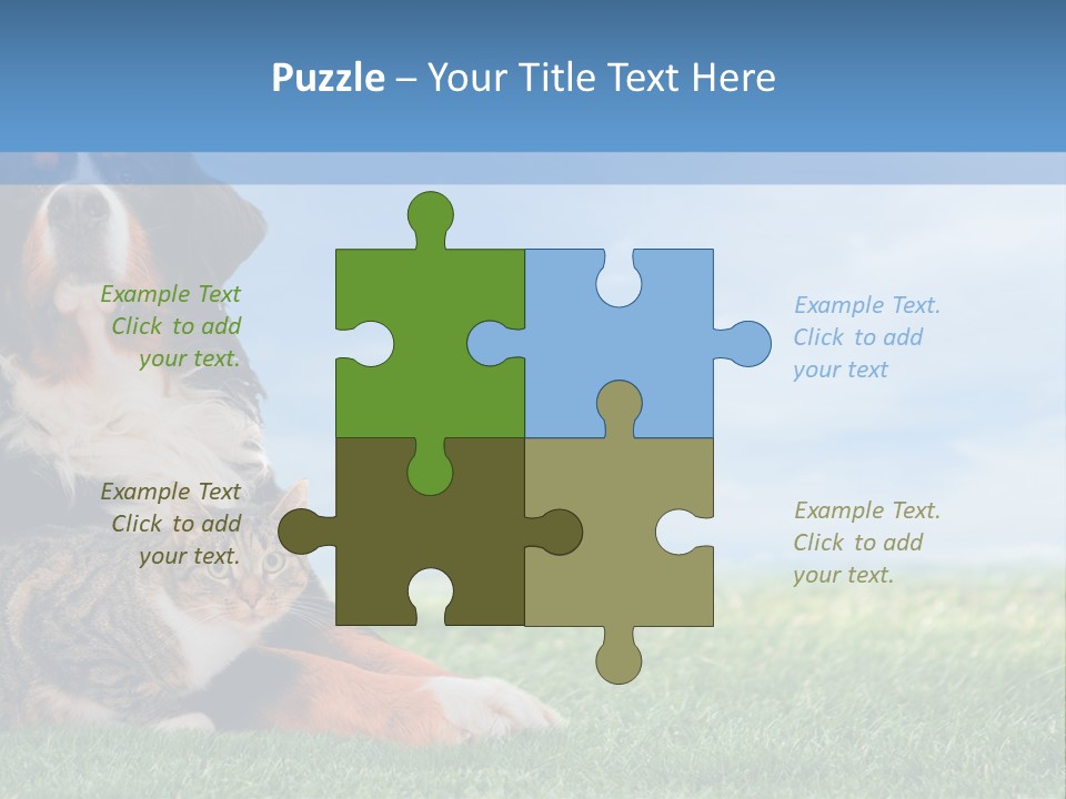 Cute Puppy Spring PowerPoint Template