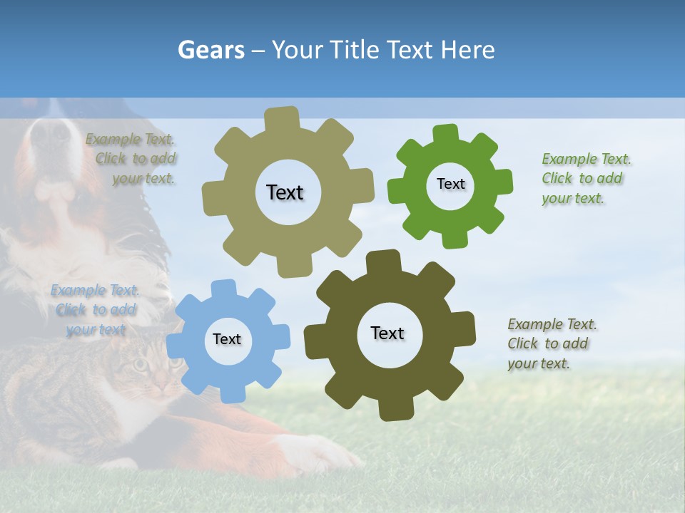 Cute Puppy Spring PowerPoint Template