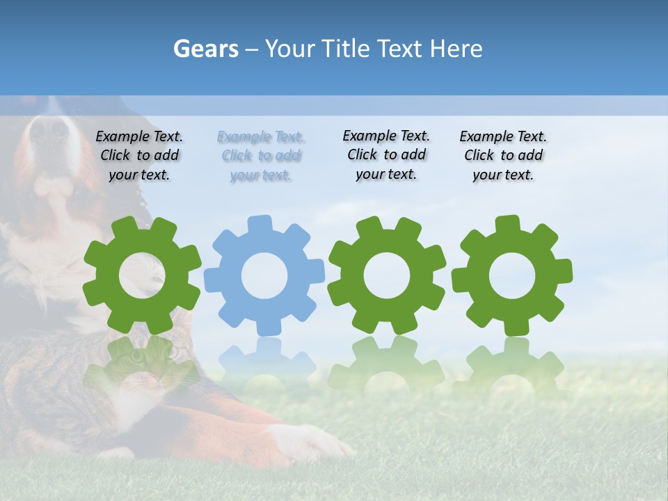 Cute Puppy Spring PowerPoint Template