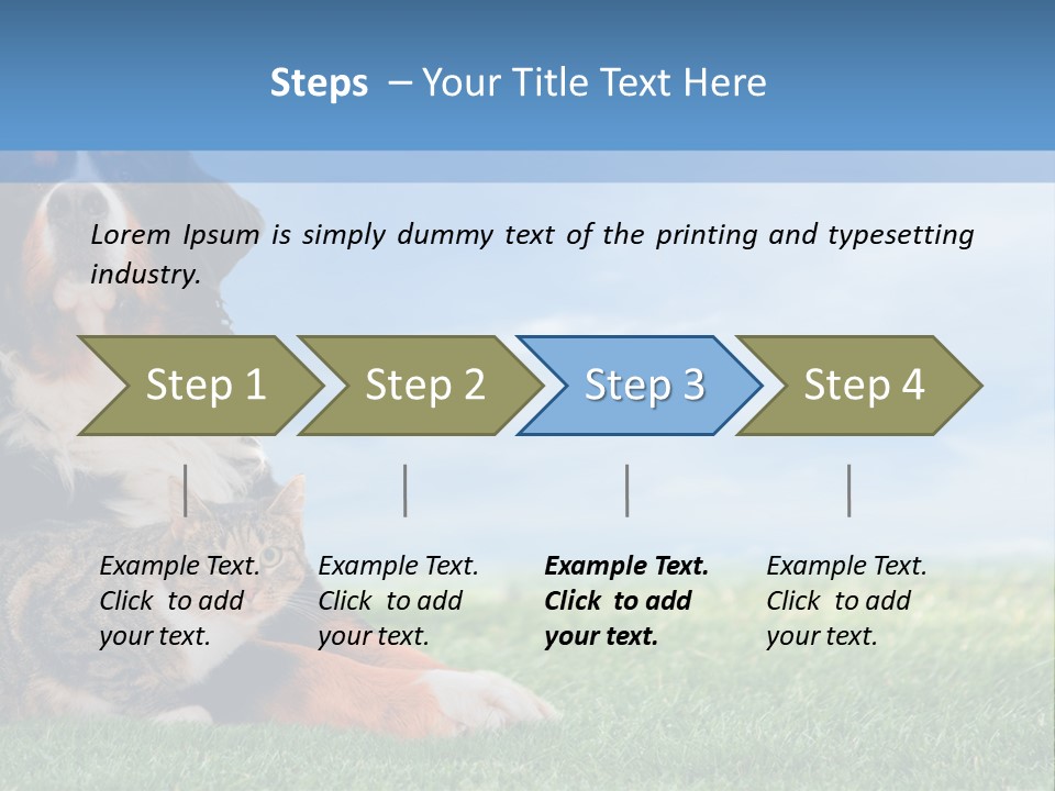 Cute Puppy Spring PowerPoint Template