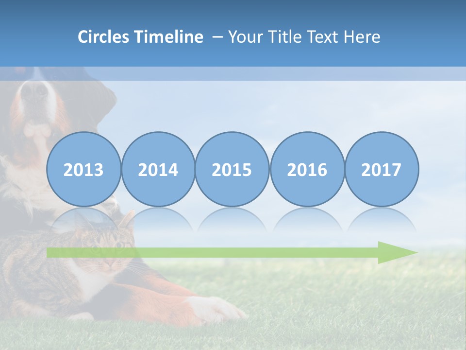Cute Puppy Spring PowerPoint Template