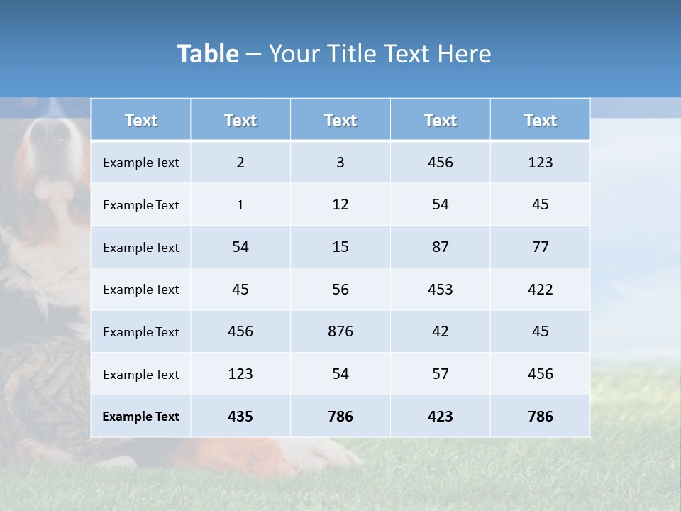 Cute Puppy Spring PowerPoint Template