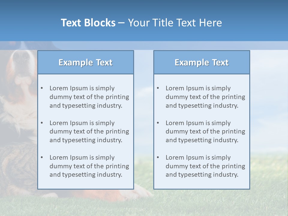 Cute Puppy Spring PowerPoint Template