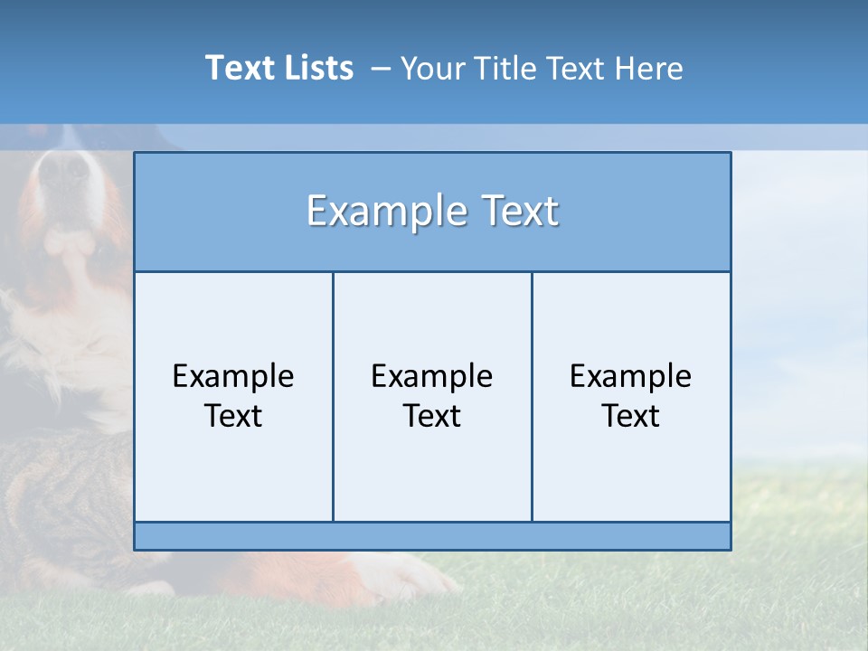 Cute Puppy Spring PowerPoint Template