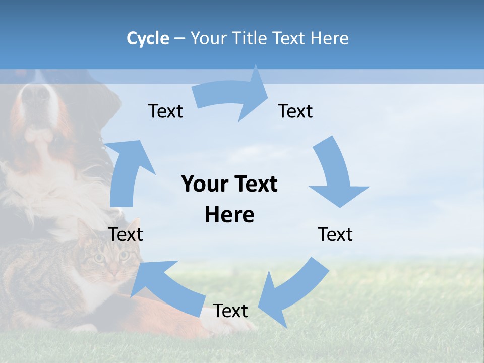 Cute Puppy Spring PowerPoint Template