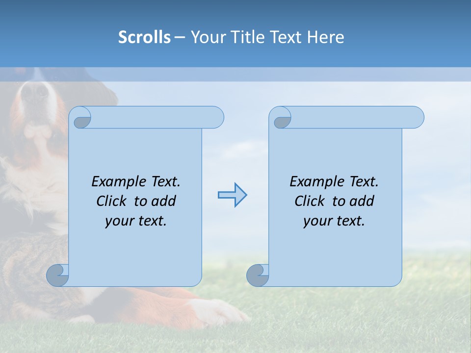 Cute Puppy Spring PowerPoint Template