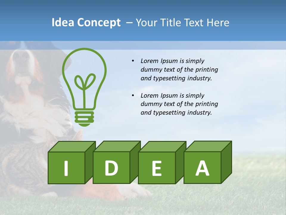 Cute Puppy Spring PowerPoint Template