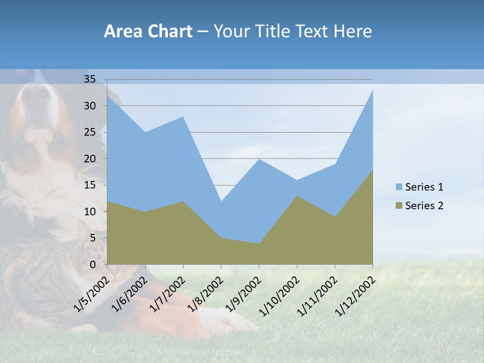 Cute Puppy Spring PowerPoint Template