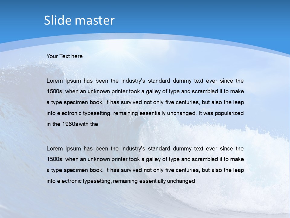 Sky Hawaii Action PowerPoint Template