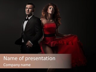 Sensual Elegant Intimacy PowerPoint Template