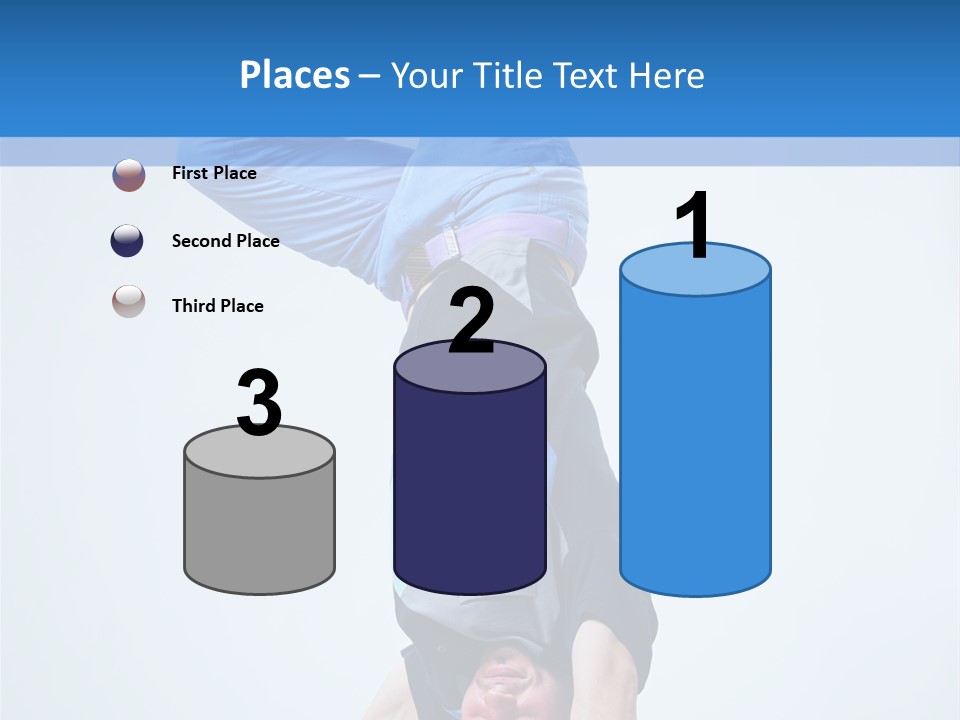 Break Dance Handstand Exercise PowerPoint Template