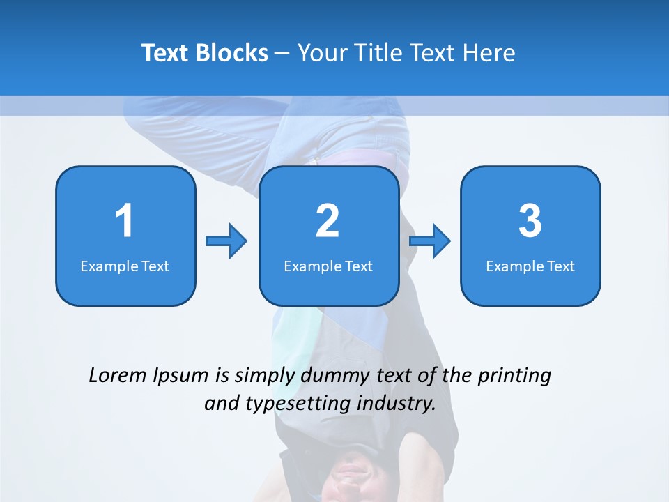 Break Dance Handstand Exercise PowerPoint Template