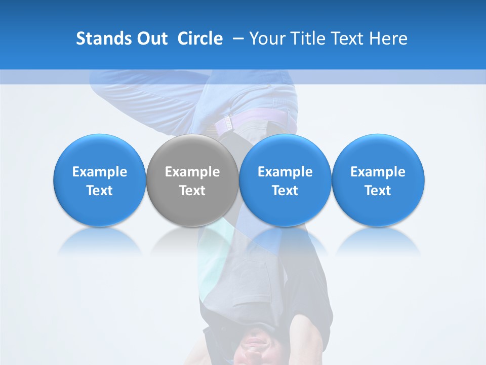 Break Dance Handstand Exercise PowerPoint Template