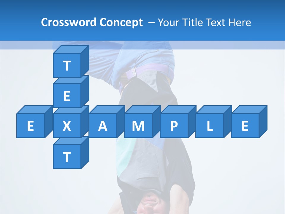 Break Dance Handstand Exercise PowerPoint Template