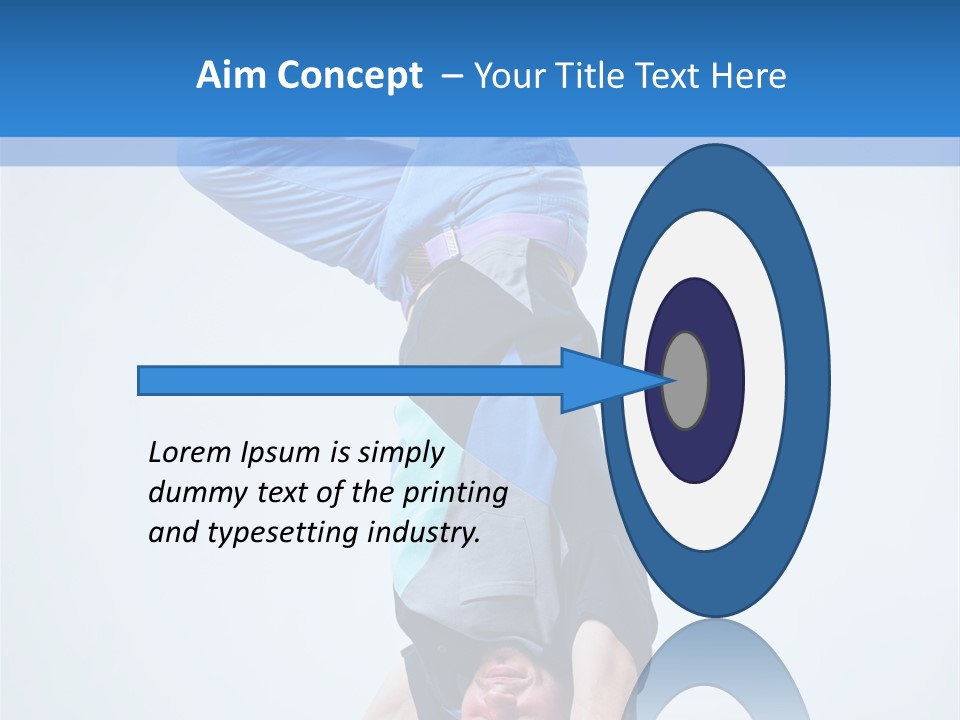 Break Dance Handstand Exercise PowerPoint Template