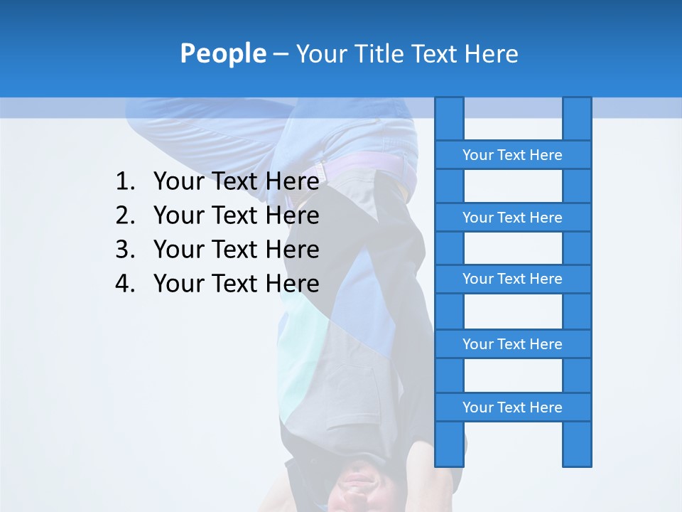 Break Dance Handstand Exercise PowerPoint Template