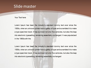 Flexibility Posing Boy PowerPoint Template