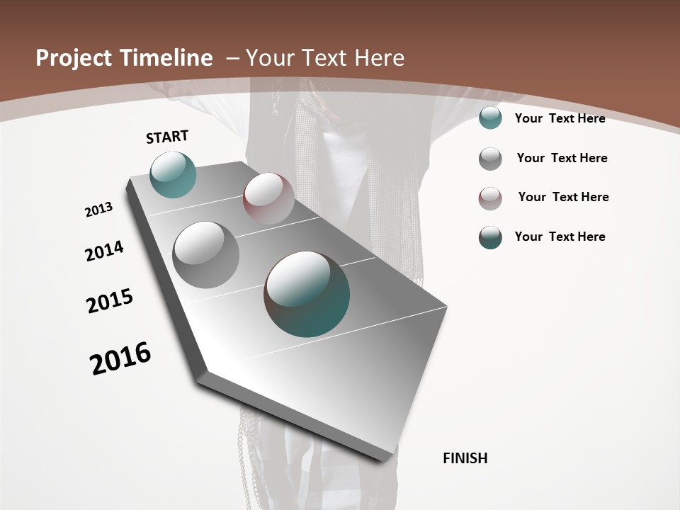 Flexibility Posing Boy PowerPoint Template