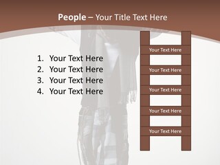 Flexibility Posing Boy PowerPoint Template