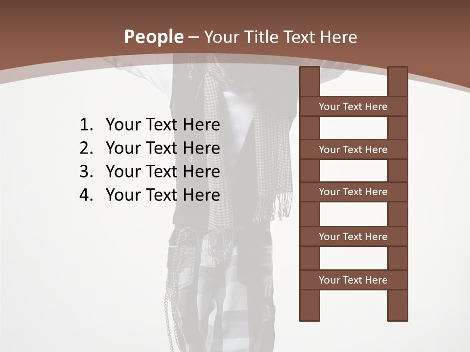 Flexibility Posing Boy PowerPoint Template