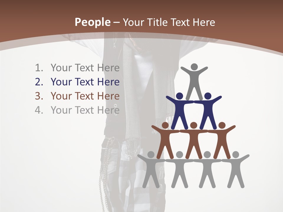 Flexibility Posing Boy PowerPoint Template