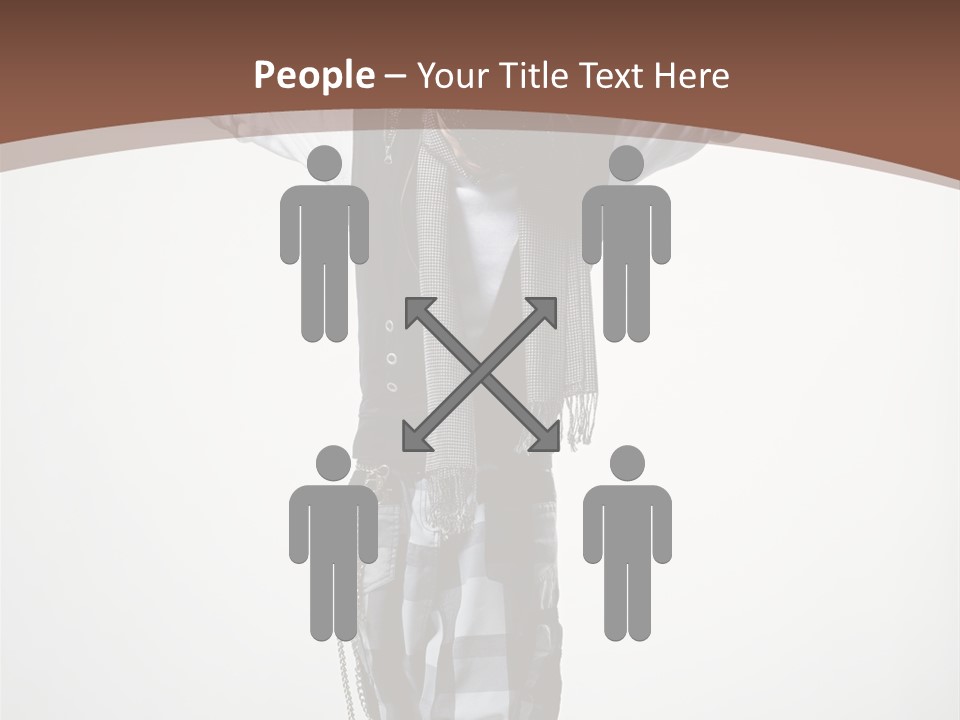 Flexibility Posing Boy PowerPoint Template