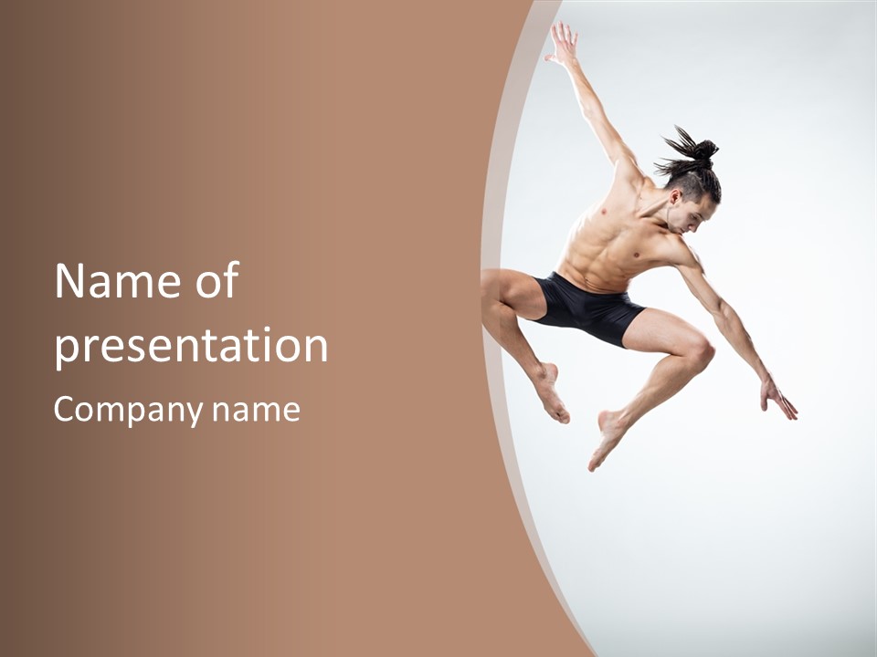 Vertical Hop Ballet PowerPoint Template