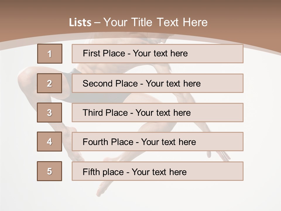 Vertical Hop Ballet PowerPoint Template